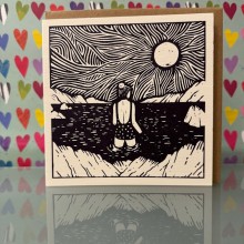 Blank Card - A Winter Dip 