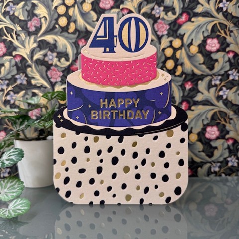 Birthday card 40 - 40 Happy birthday Birthday card 40 - 40 Happy birthday