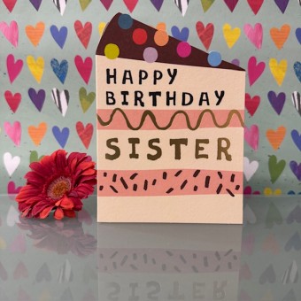 Birthday card Sister - Happy birthday sister