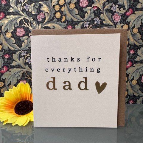 Father's Day card - Thanks for everything Dad Father's Day card - Thanks for everything Dad