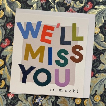 Bon voyage card - We'll miss you so much!