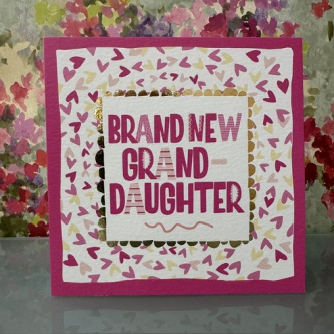 Baby granddaughter card - Brand new Granddaughter Baby granddaughter card - Brand new Granddaughter