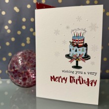Birthday card - Wishing you a very Merry Birthday