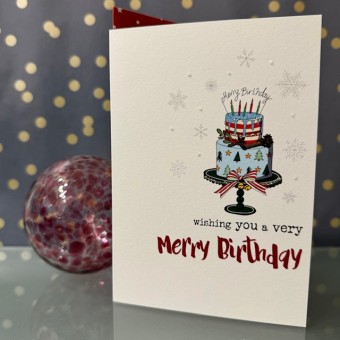 Birthday card - Wishing you a very Merry Birthday