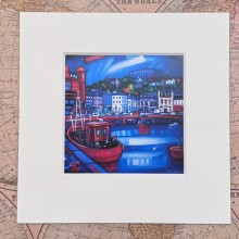 'Oban' mounted print - Made in Scotland 