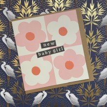 Baby card - New baby girl