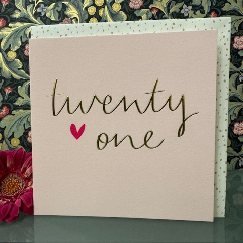 Birthday card 21 - Twenty one Birthday card 21 - Twenty one