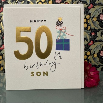 Birthday card 50 son - Happy 50th birthday son